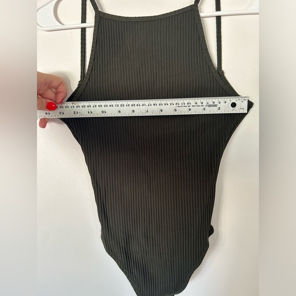 Wilfred Aritzia Annecy Bodysuit Olive Green - Picture 6 of 11